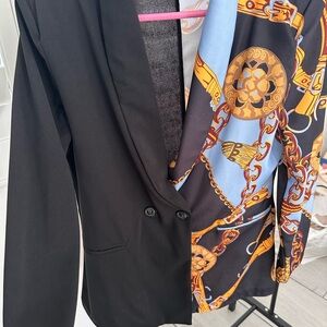 Beautiful never worn black one side print on the other